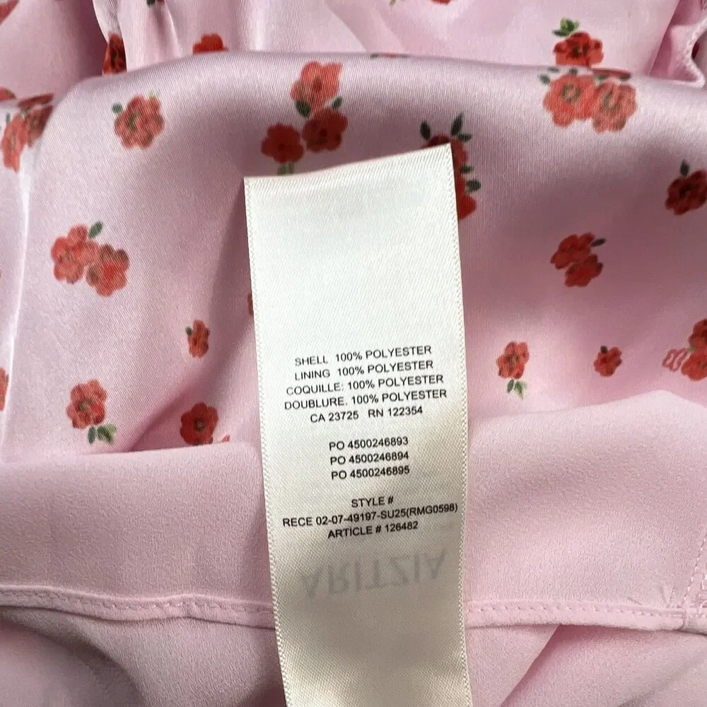 Aritzia Sunday Best Pink Red Floral Tutu Skirt Ruffle XS NWT $78